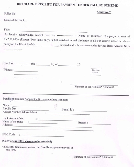 The Ultimate Guide to Pradhan Mantri Jeevan Jyoti Bima Yojana Scheme 16 PMJJBY Claim Form 2